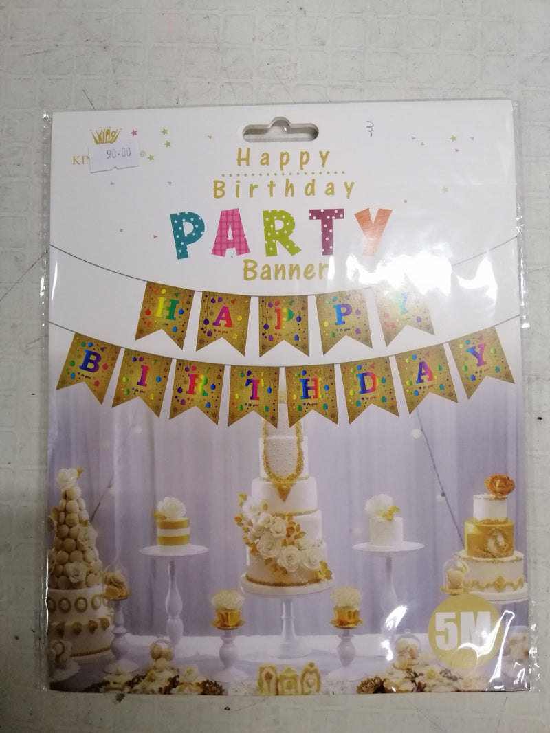 Banner Happy Birthday Party 5M