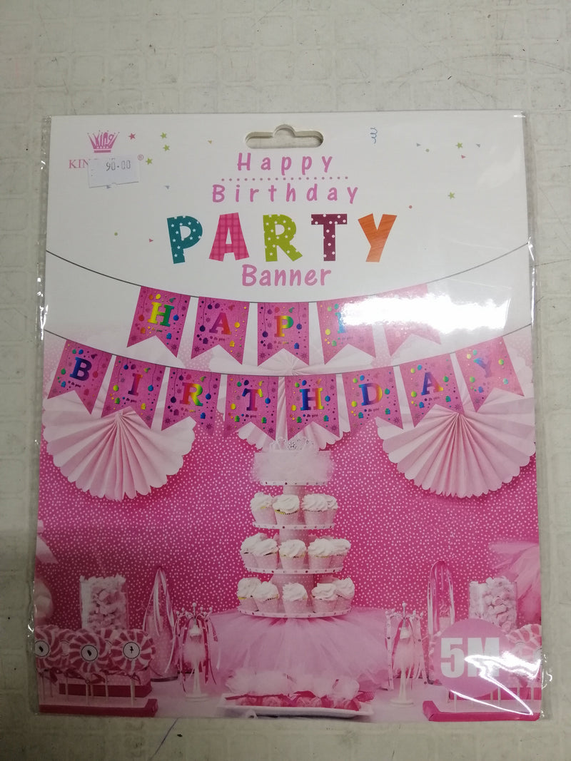 Banner Happy Birthday Party 5M