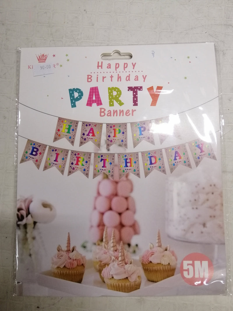 Banner Happy Birthday Party 5M