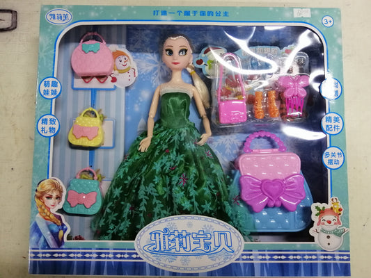 Doll Elsa with Assorted Bags
