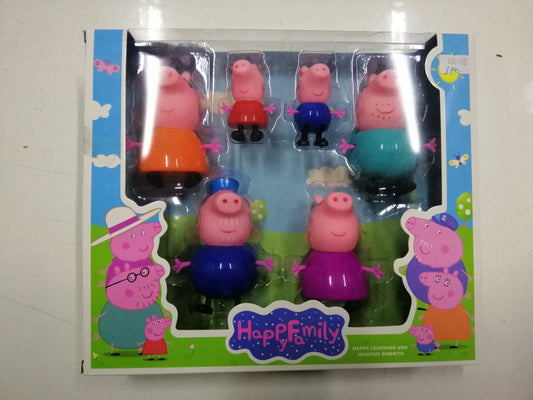 Figure Peppa Pig Happy Family (6in1) Set