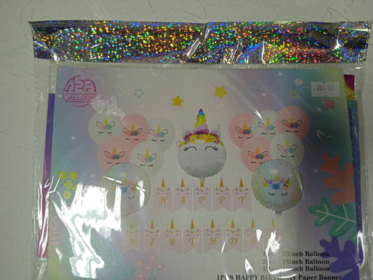 Banner Unicorn (14in1) Balloons Set
