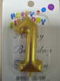 Candle Gold Number Big