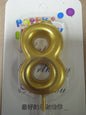 Candle Gold Number Big