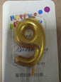 Candle Gold Number Big