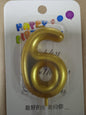 Candle Gold Number Big