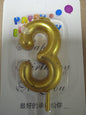 Candle Gold Number Big