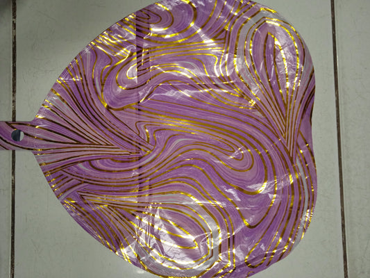Foil Balloon Marble Heart