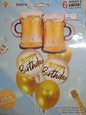 Foil Balloon Set (6in1) Double Mug Happy Birthday