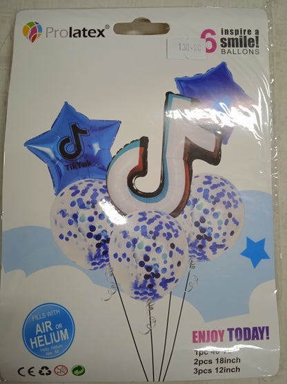 Foil Balloons Set Birthday (6in1) TikTok