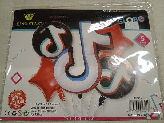 Foil Balloon Set (5in1) Tiktok