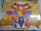 Foil Balloons with Banner Happy Birthday with Different Character