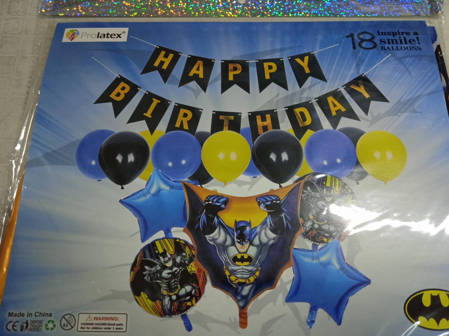 Foil Balloons with Banner Happy Birthday with Different Character