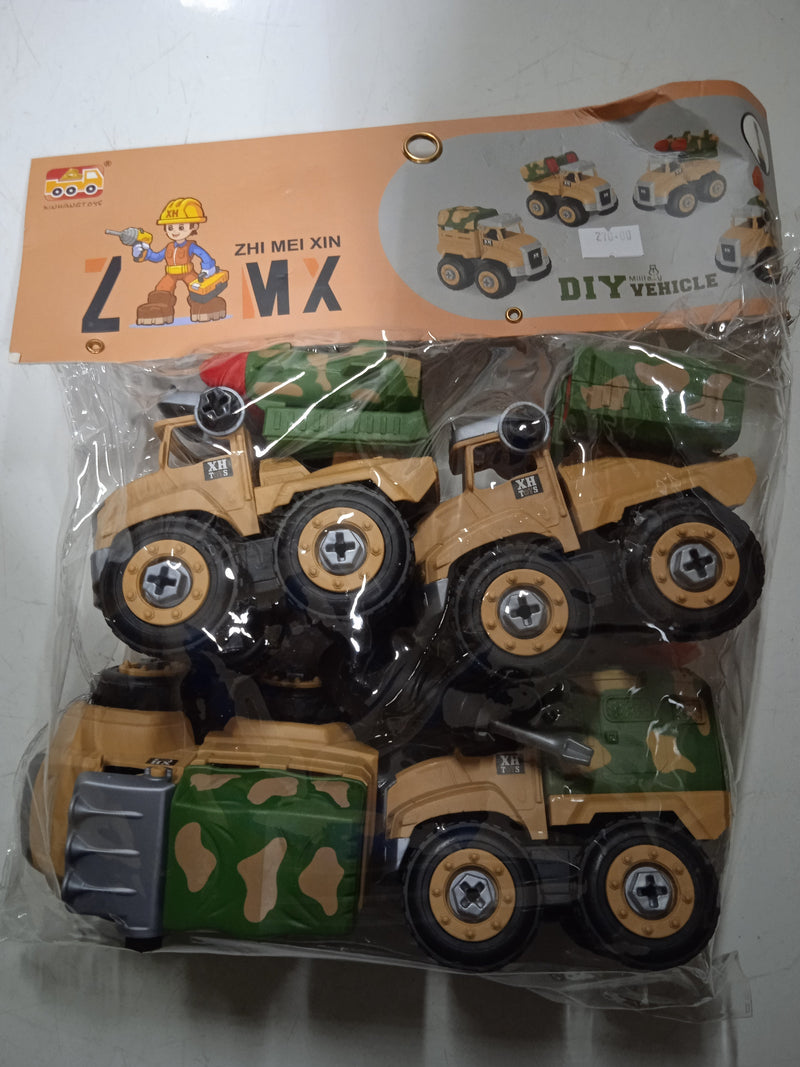 Toy Trucks Zhi Mei Xin DIY Vehicle (4in1) Assorted