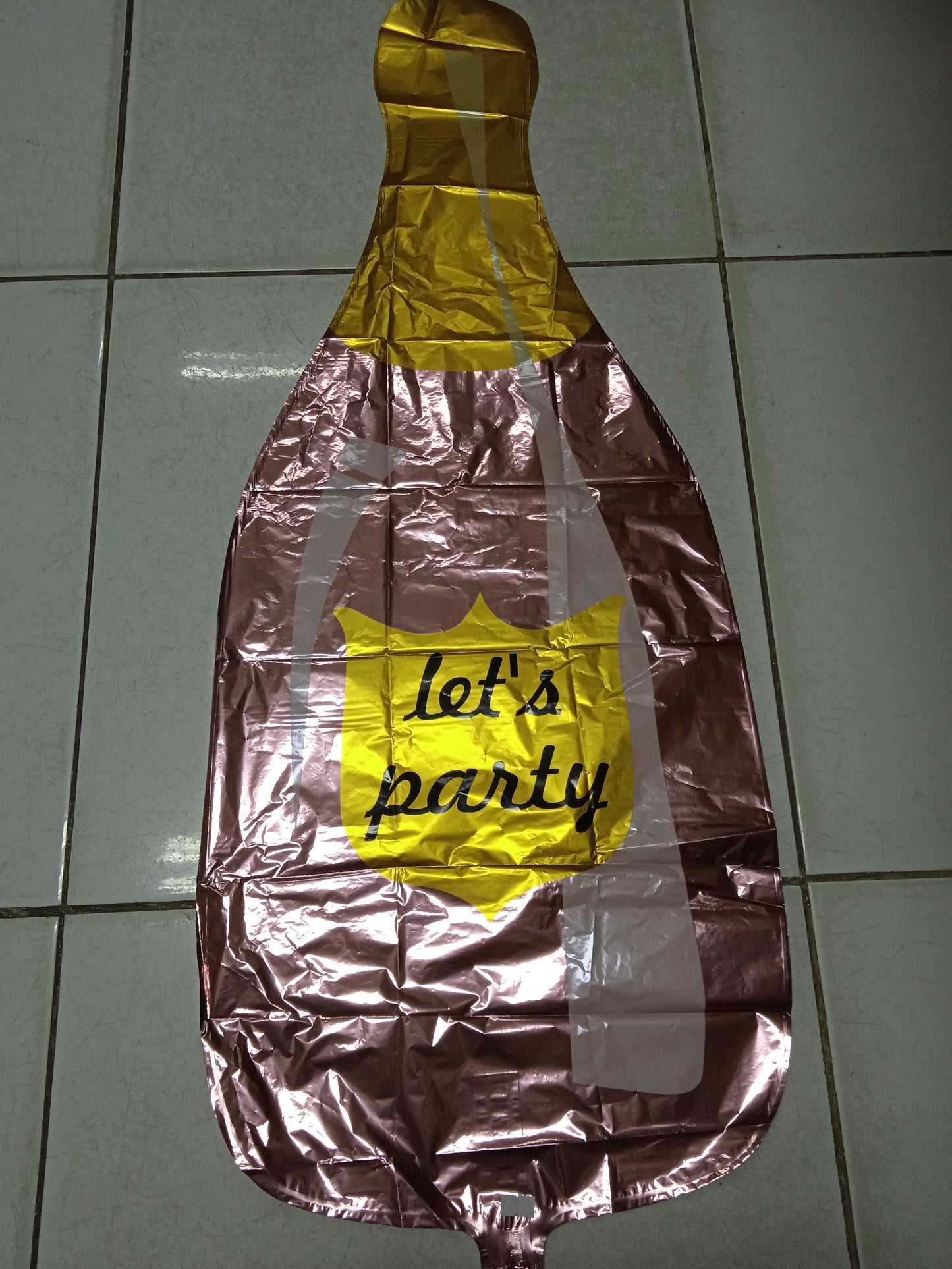 Foil Balloon Champagne Bottle