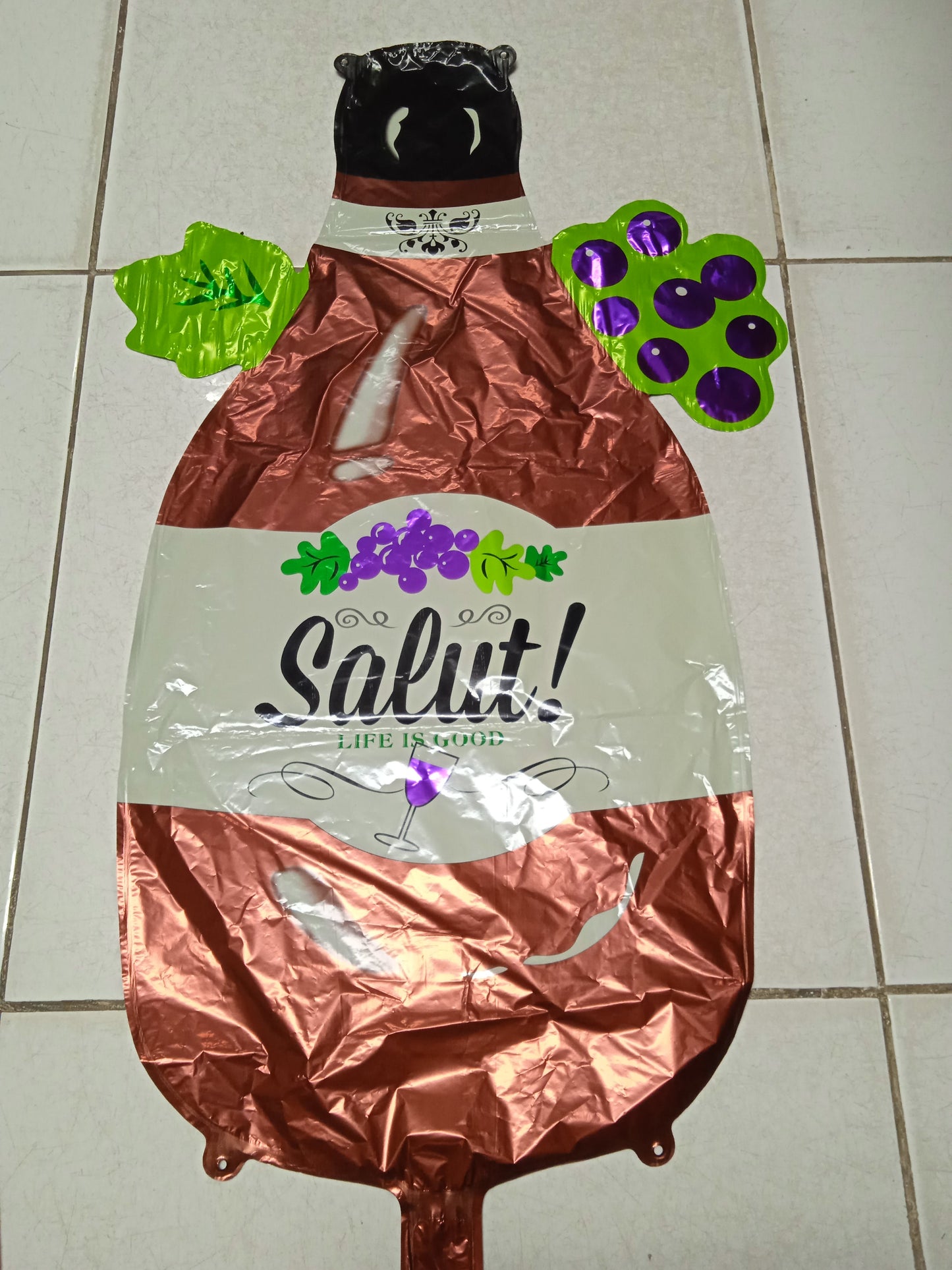 Foil Balloon Champagne Bottle