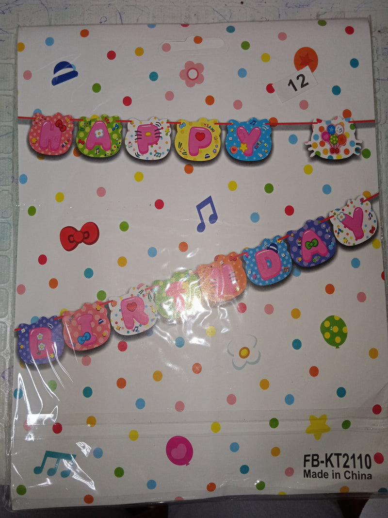 Banner Hello Kitty Happy Birth