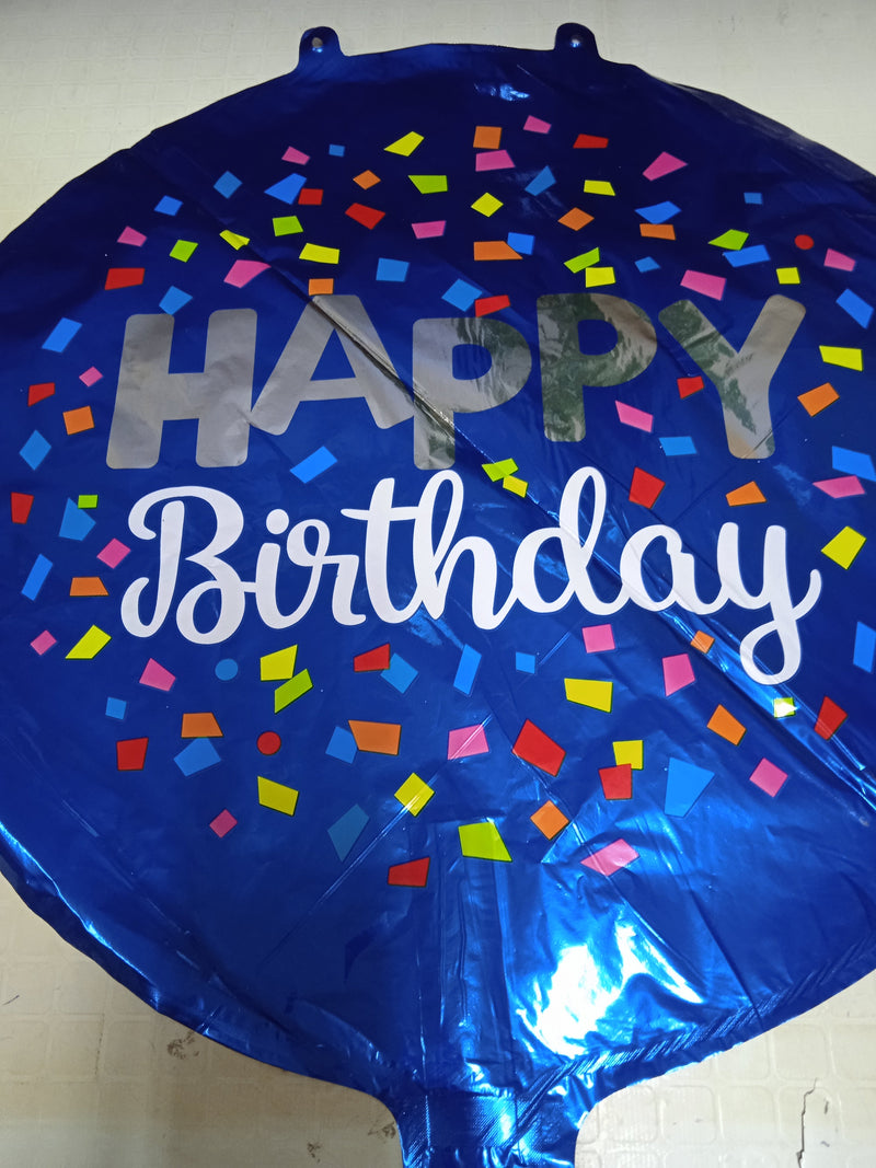 Foil Balloon Round Happy Birthday (Generic)