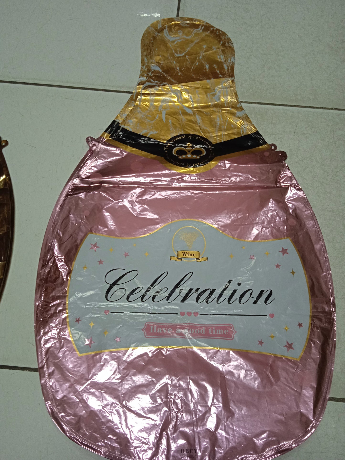Foil Balloon Champagne Bottle