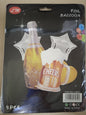 Foil Balloon Champagne Bottle