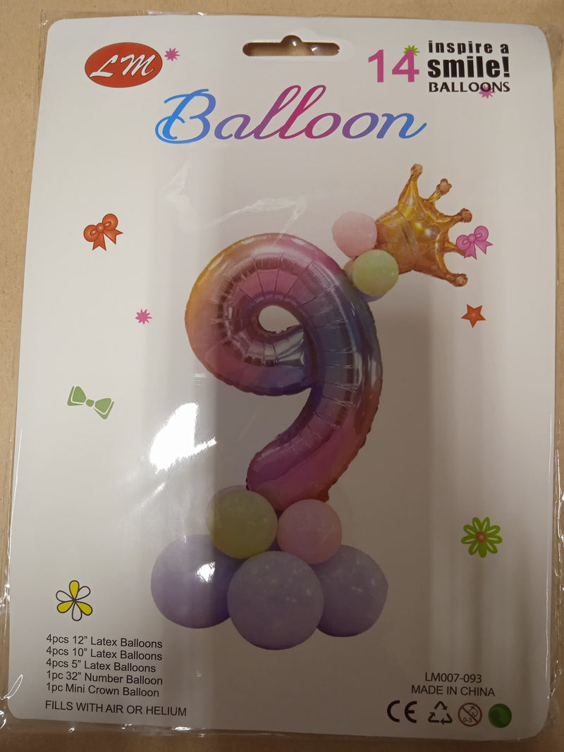 Balloon Foil Number