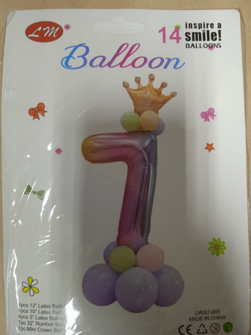 Balloon Foil Number