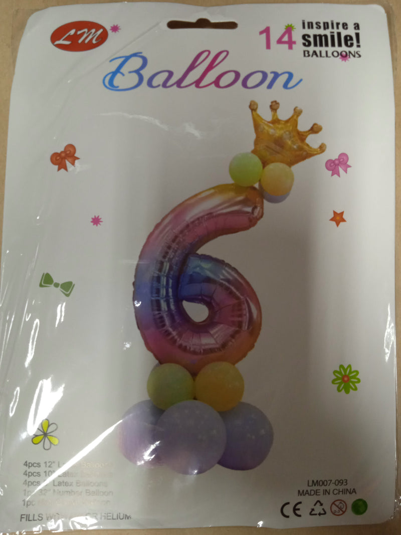 Balloon Foil Number