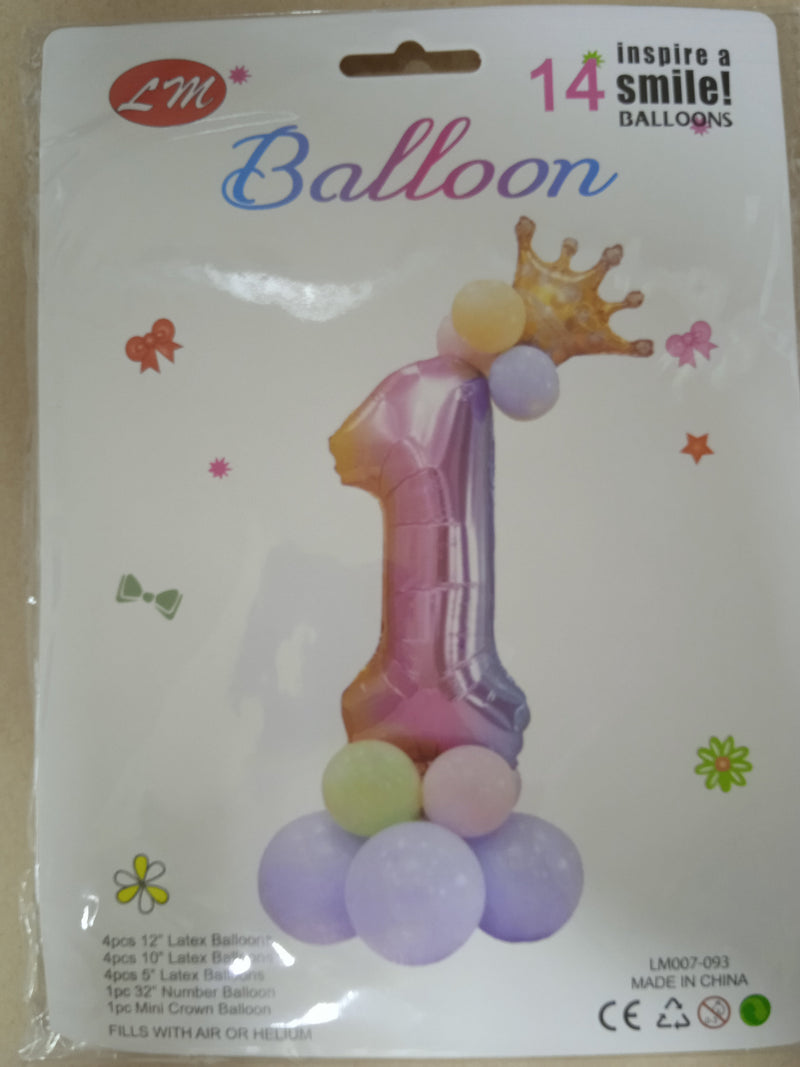 Balloon Foil Number