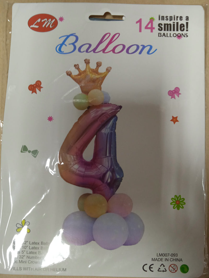 Balloon Foil Number