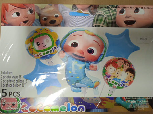 Foil Balloon Set (5in1) Cocomelon