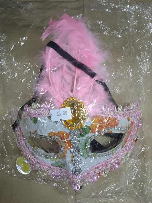 Mask with Feather Design