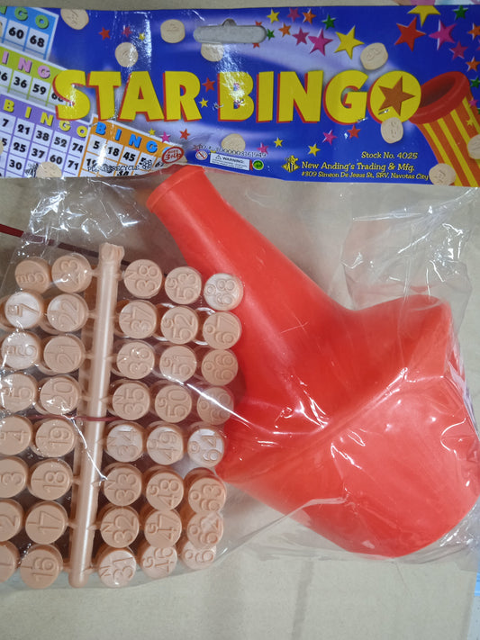 Game Bingo Star Set Plastic