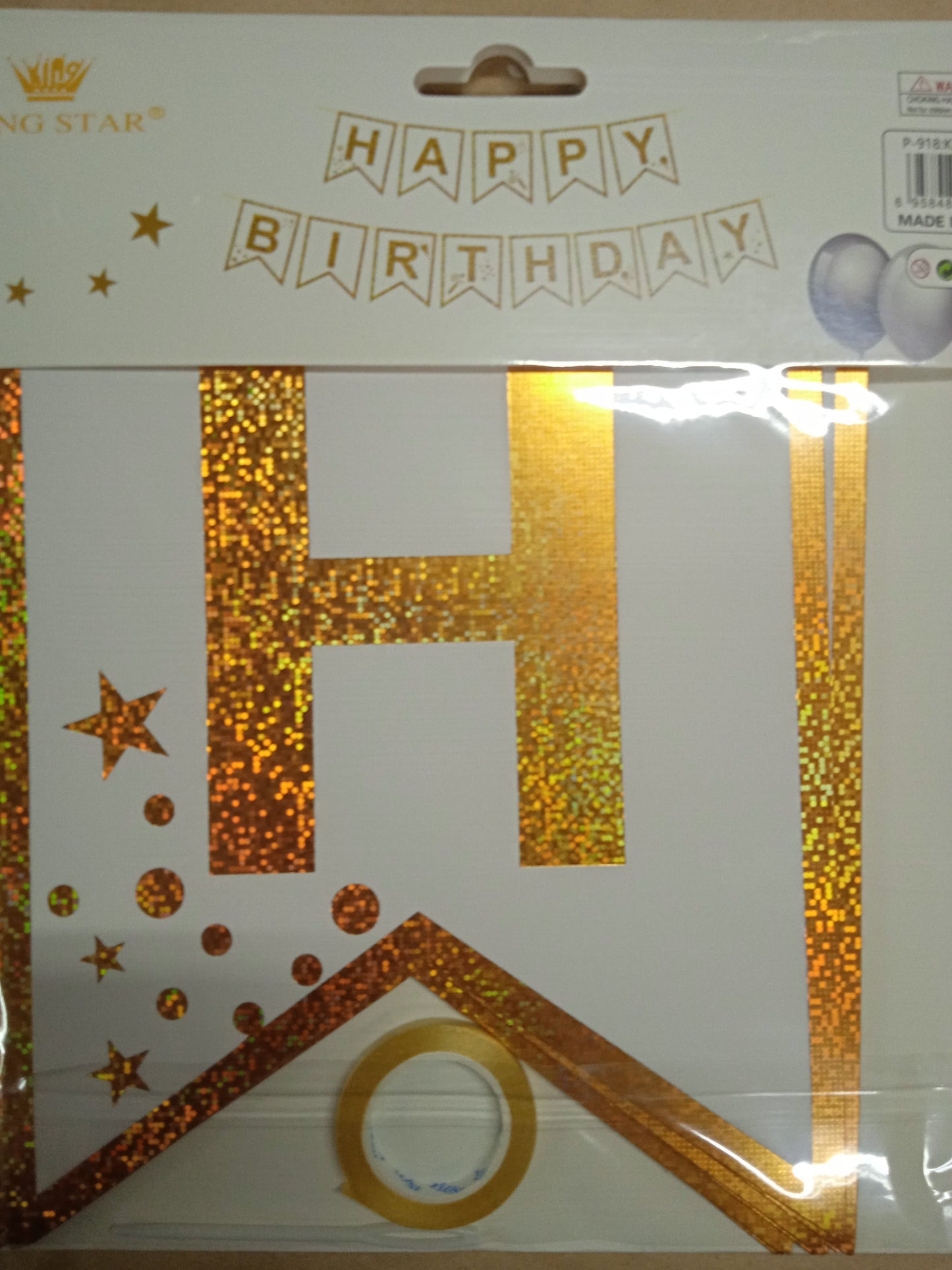 Banner Happy Birthday with Lining
