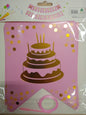 Banner Happy Birthday Cake