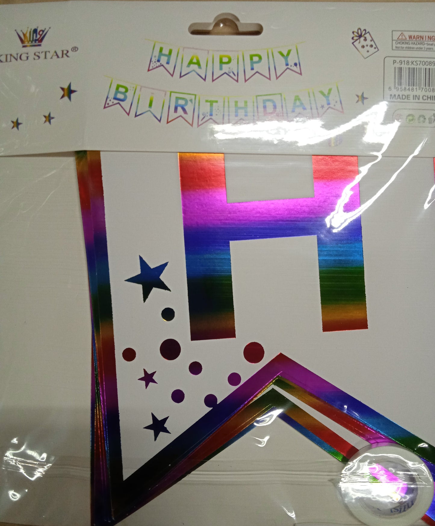 Banner Happy Birthday with Lining