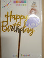Cake Topper Acrylic Happy Birthday Character