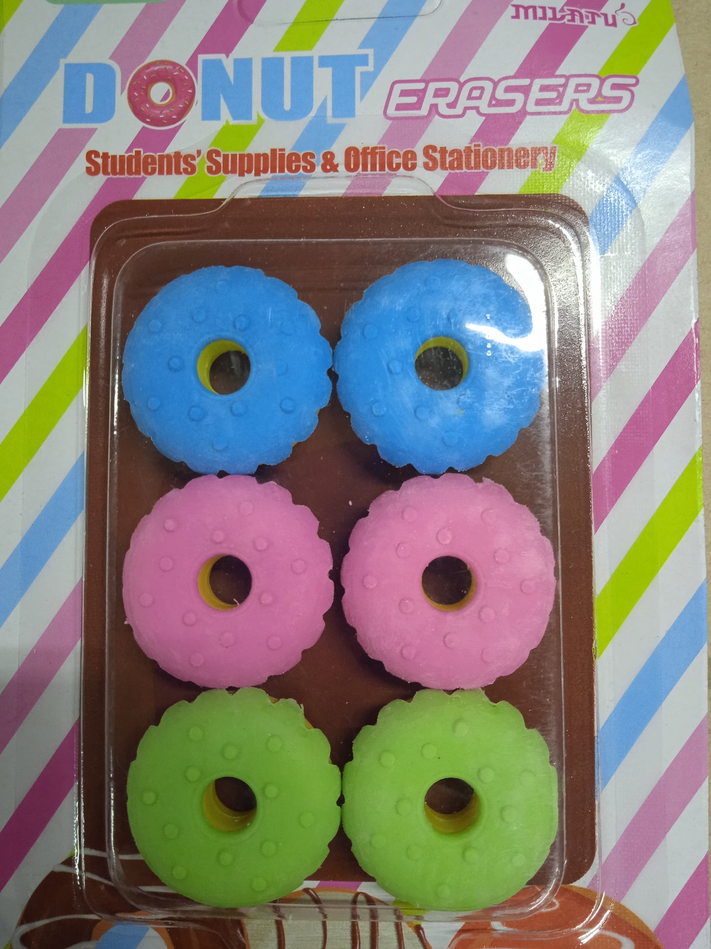 Eraser Carded with Different Design