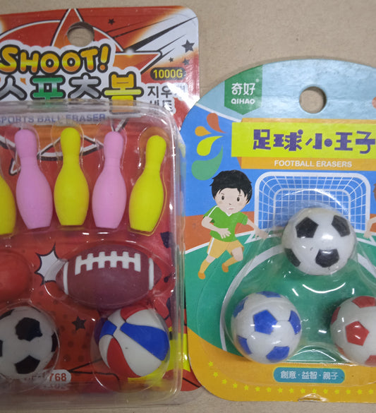 Eraser Carded with Different Design