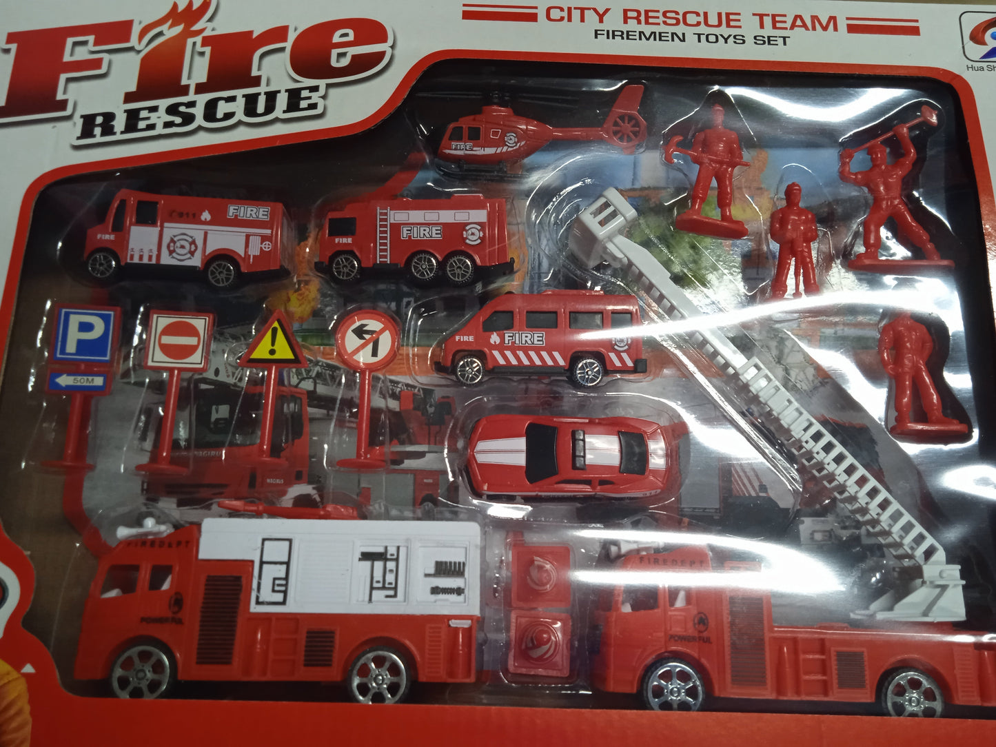 Toy Car Fire Rescue Box
