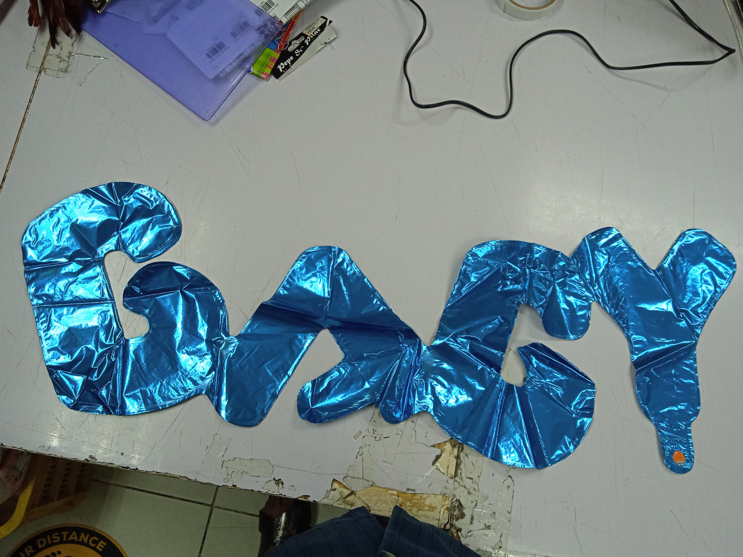 Foil Letter Balloons Cursive Baby