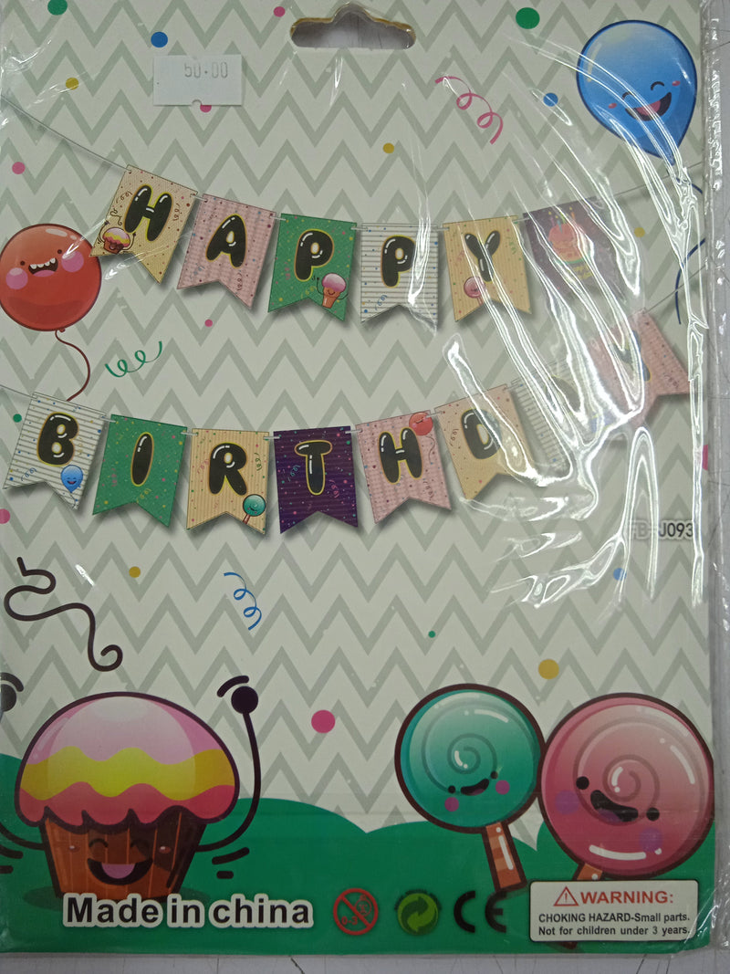 Banner Happy Birthday Cake