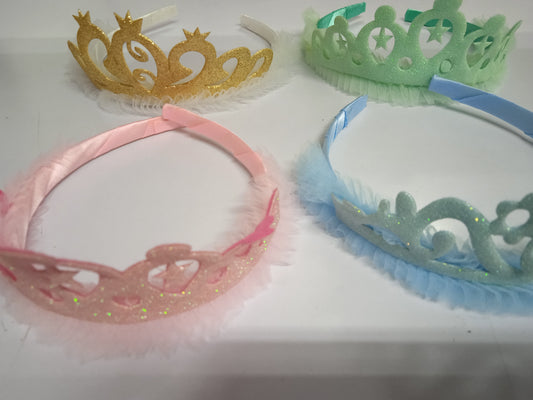 Royal Crown Glittery Head Band