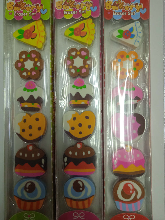Eraser Set Bakery Design