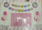 Foil Balloons Set with Banner and Curtain