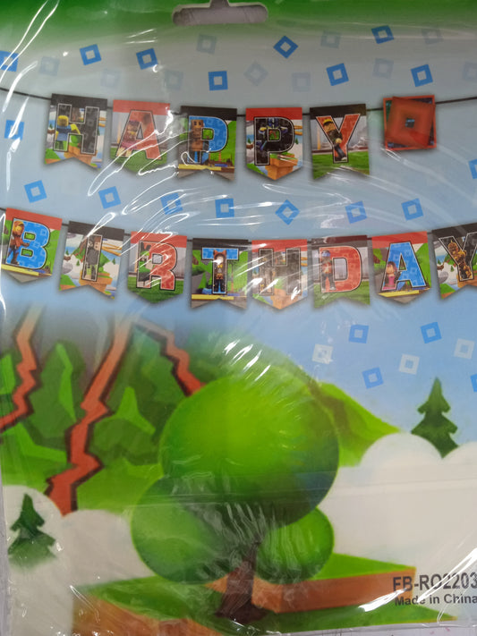 Banner Roblox Happy Birthday