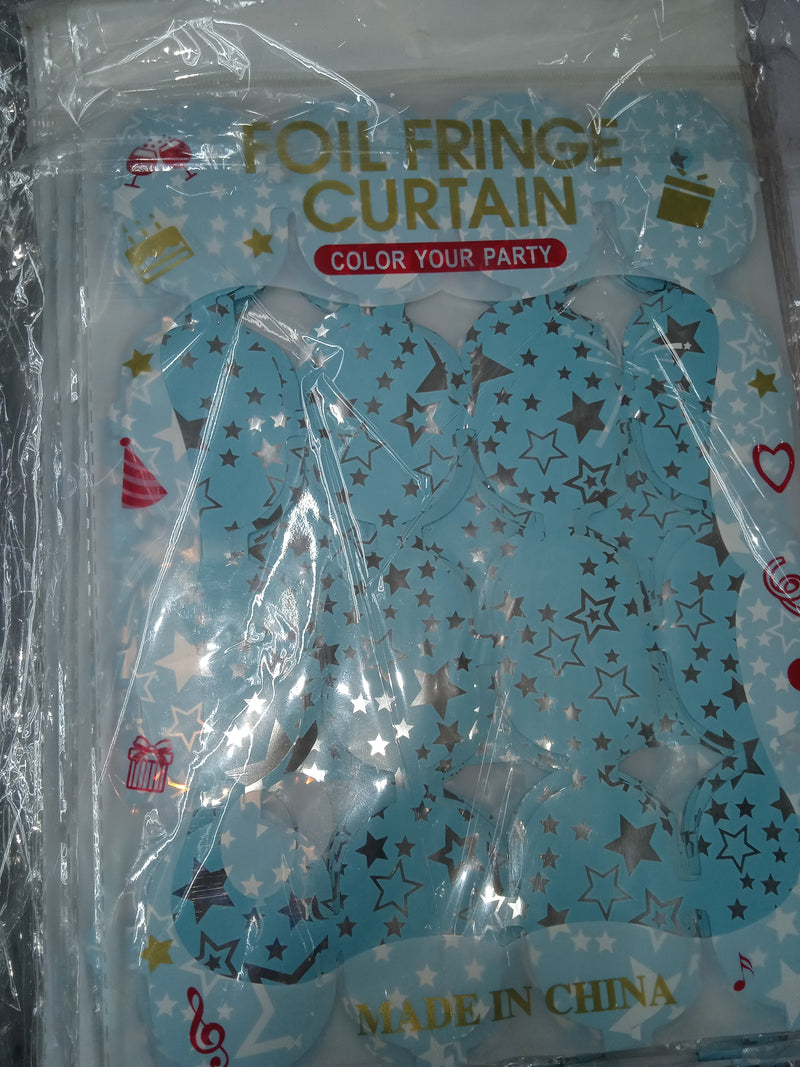 Foil Curtain with Design Round