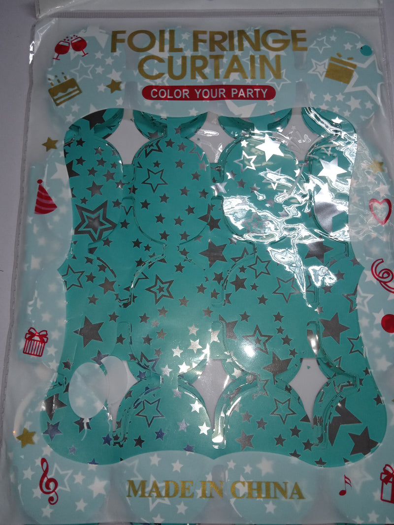 Foil Curtain with Design Round
