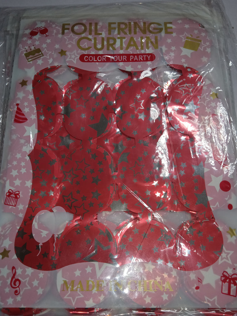 Foil Curtain with Design Round