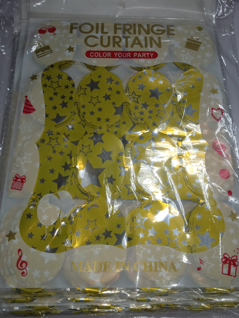 Foil Curtain with Design Round