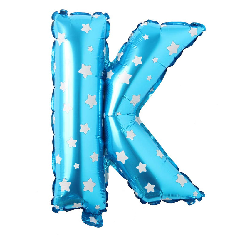 Foil Letter Balloon (1FT) Blue Star & Plain